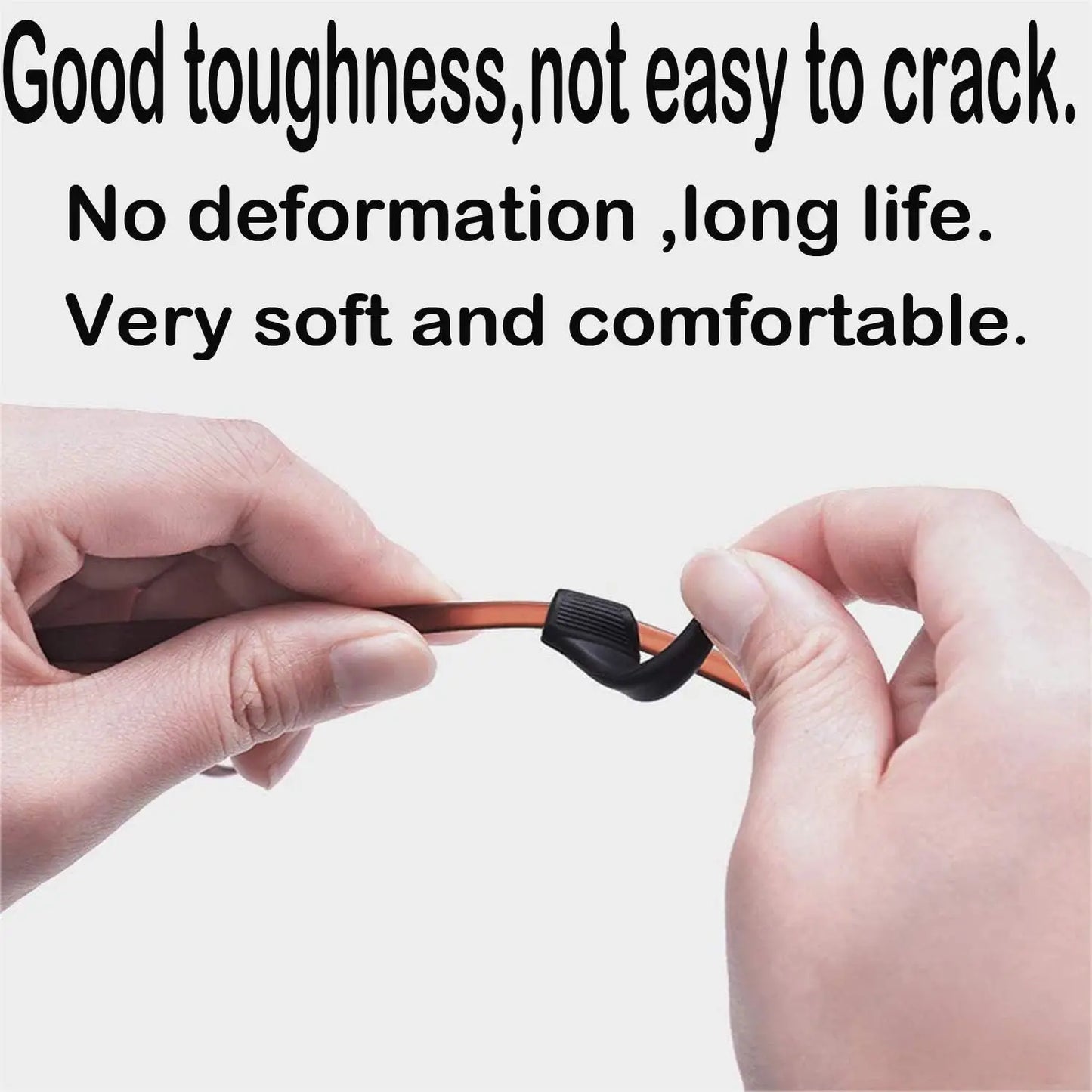 10-100Pcs Silicone Ear Hook Anti-Slip Glasses Black Transparent Leg Ear Brackets Sunglasses Anti-Fall Eyewear Holder Accessories