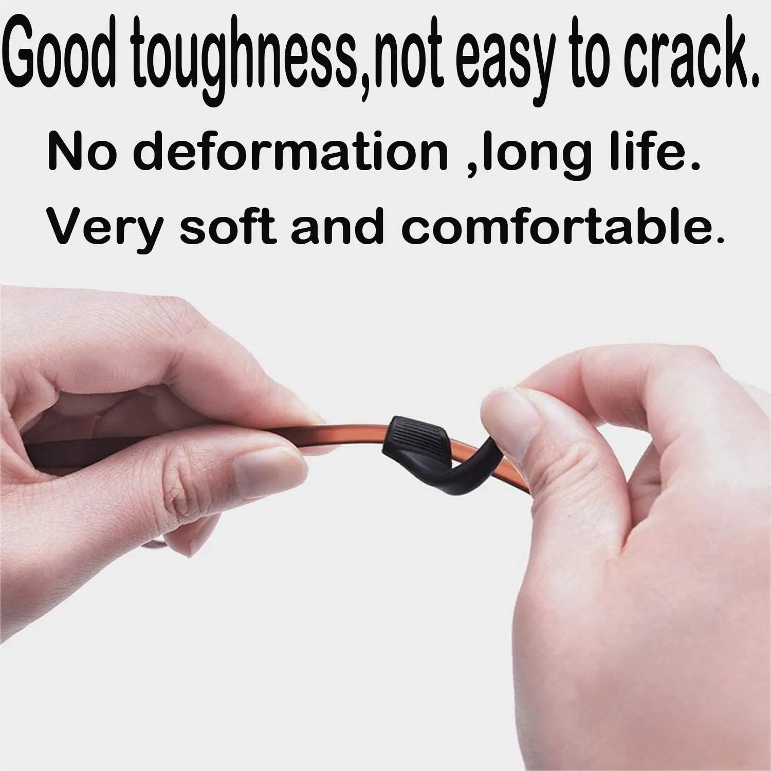 10-100Pcs Silicone Ear Hook Anti-Slip Glasses Black Transparent Leg Ear Brackets Sunglasses Anti-Fall Eyewear Holder Accessories