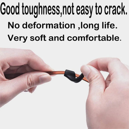 10-100Pcs Silicone Ear Hook Anti-Slip Glasses Black Transparent Leg Ear Brackets Sunglasses Anti-Fall Eyewear Holder Accessories