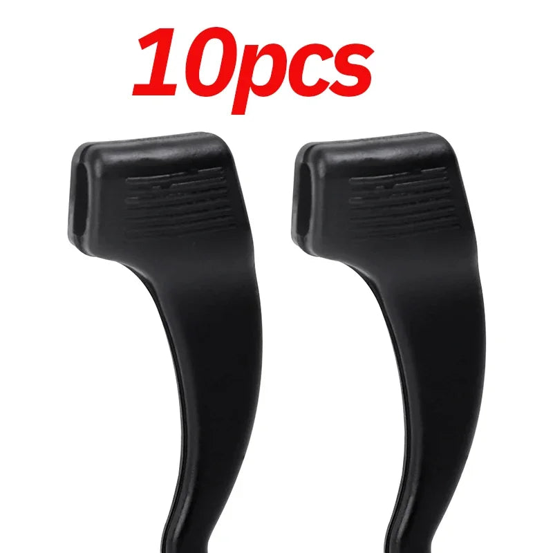10-100Pcs Silicone Ear Hook Anti-Slip Glasses Black Transparent Leg Ear Brackets Sunglasses Anti-Fall Eyewear Holder Accessories