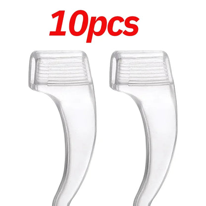 10-100Pcs Silicone Ear Hook Anti-Slip Glasses Black Transparent Leg Ear Brackets Sunglasses Anti-Fall Eyewear Holder Accessories